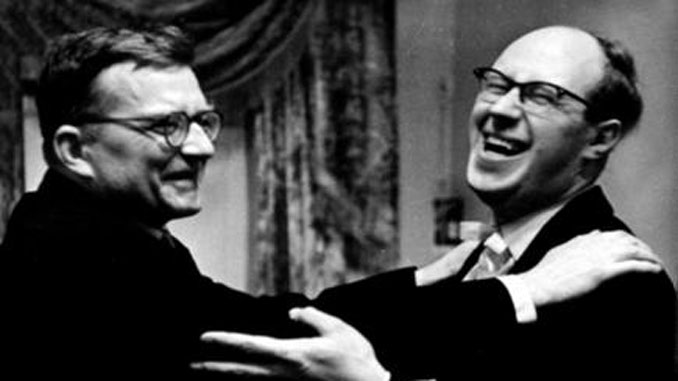 Дмитрий Шостакович и Мстислав Ростропович