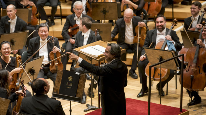 Чикагский симфонический оркестр под управлением Р.Мути. Концерт 27 сентября 2018 года. Фото – Тодд Розенберг