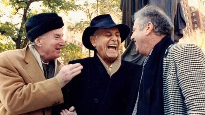 Рафаэль Кубелик, Георг Шолти, Даниэль Баренбойм. 1991 год. Фото – Chicago Tribune