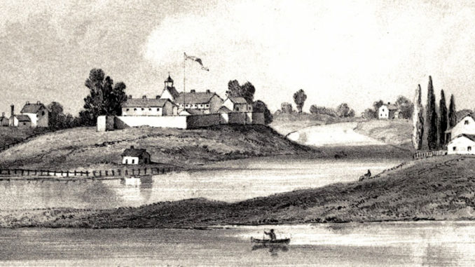 Fort Dearborn, Chicago, Illinois, as it appeared in 1831