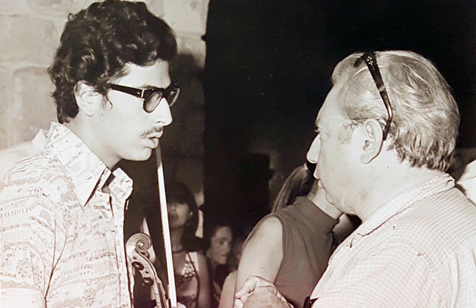 С Айзеком Стерном в Иерусалиме, 1973 год. Фото - Михаэль Маргулис