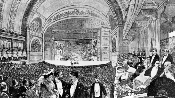 Зрительный зал The Auditorium Theatre в 1889 году. Фото из архива The Auditorium Theatre