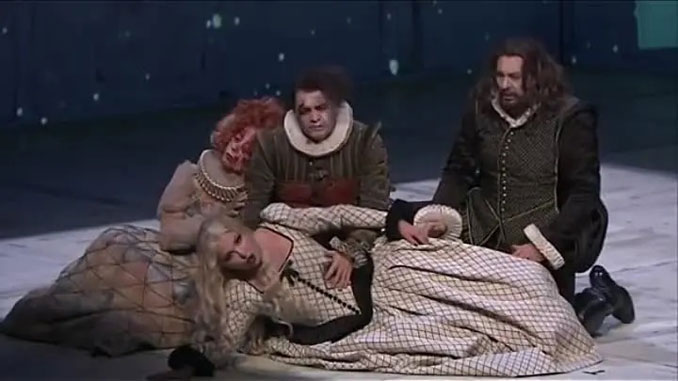 Сцена из спектакля “Трубадур” Берлинской оперы. Фото - http://ivchay.ru.net/
