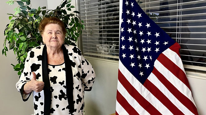 Екатерина Карташова, 91-летний член Центра и гордая граждана США. Фото: Л. Литас