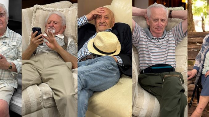 Яков Соболев знает толк в искусстве спокойствия. В День Лени он напоминает нам: иногда самое мудрое, что можно сделать — это просто сесть, открыть любимую книгу и позволить себе никуда не спешить.Фото: Л. Литас; Израиль Штейнберг наслаждается Днём Лени по всем правилам: мягкий диван, любимые подушки, угощения под рукой и никаких срочных дел — только отдых, скроллинг и полное блаженство. Фото: Forever Young; Ефим Лёрнер знает цену настоящему отдыху: в День Лени он выбрал стиль и покой — удобный диван, соломенная шляпа на коленях и никаких забот. Просто быть, просто дышать — и в этом весь смысл. Фото: Forever Young; Борис Каган проводит День Лени в компании проверенного друга — хорошей книги. Спокойствие, удобное кресло и никуда не спешить — разве это не лучший способ отдохнуть с пользой для души? Фото: Forever Young; Лиля Швейдель встречает День Лени так, как и положено — в тишине, на скамеечке в парке, под сенью деревьев. Природа, покой и лёгкий ветерок — всё, что нужно для душевного отдыха. Фото: Forever Young