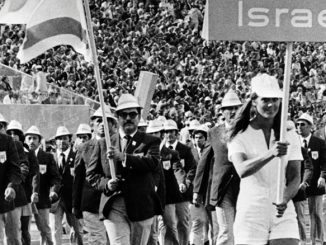 Сборная Израиля на открытии Олимпийских игр в Мюнхене в 1972 году