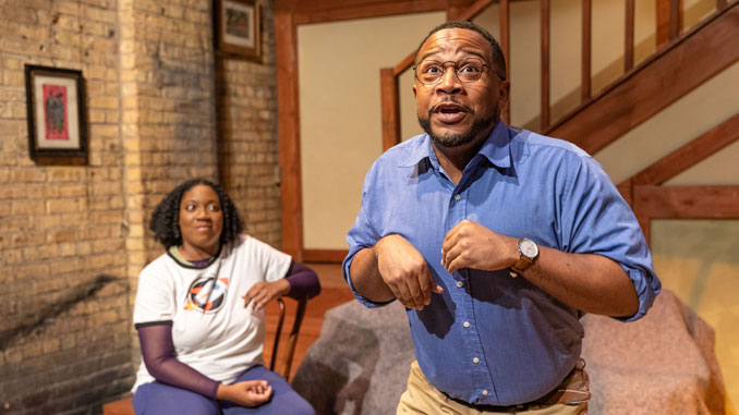 Сцена из спектакля “Кролики в карманах”. Фото - Photo credit: Josh Bernaski