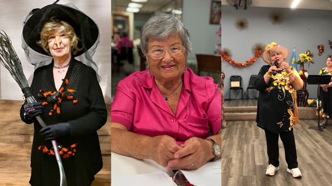 «Ведьма» Ольга Михалкова — хранительница Секретной Формулы Счастья, в её котле доброта, юмор и капелька волшебства. Фото: Л. Бел; Рая Гольдман, руководитель хора в Центре Forever Young (Линкольнвуд), счастлива заниматься любимым делом и делиться радостью с другими. Фото: Л. Литас; На Осеннем балу в Центре Forever Young участницы сами создали свои костюмы — и в этом творчестве уже было счастье. Фото: Л. Тургель