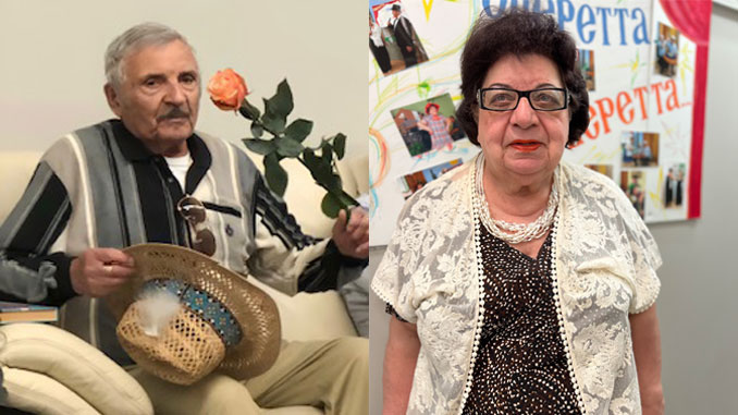 Матвей Рабкин – постоянный участник наших концертов и настоящий пример для всех скромных мужчин. Его энергия и присутствие всегда украшают праздник. Фото: Л. Тургель; Элла Вартанова, бывший журналист в СНГ, в Центре Forever Young посвятила себя полностью писательству и выступлениям, в процессе став голосом и вдохновением для наших участников и широкой аудитории Чикаго. Фото: Forever Young