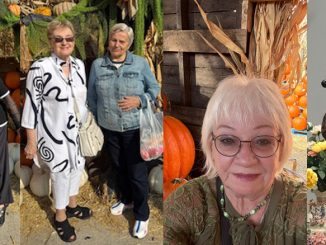 Ольга Михалкова и Светлана Копейка среди осенних красок — тёплая встреча в преддверии праздника. Фото: В. Крупейченко; Анна Ратнер и Тамара Матусевич в окружении осенних тыкв и ярких красок — настроение праздника уже рядом. Фото: В. Крупейченко; Осень, яркий свет и Вера Крупейченко в кадре — настроение праздника уже здесь. Фото: В. Крупейченко; Мира Иоффе — в осеннем настроении и с песней, которая согрела весь зал. Фото: Л. Тургель