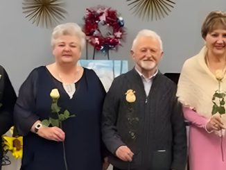 Часть участников концертной программы (слева направо): Леонид, Тамара Голенко, Израиль Штейнберг и Александр Ященко. Кадр из видео: В. Крупейченко