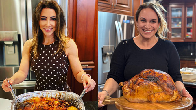 Лена Литас, генеральный менеджер Forever Young, поздравляет всех с Днём благодарения с улыбкой и праздничной индейкой. Фото: Л. Литас; Татьяна Цикис, генеральный менеджер Forever Young, с праздничной индейкой и тёплыми поздравлениями для всех наших семей. Пусть ваш День благодарения будет вкусным, уютным и добрым. Фото: Т. Цикис