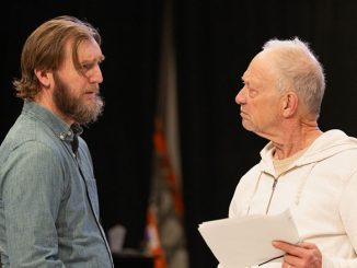 Клифф Чемберлен и Джефф Перри на репетиции спектакля “Пляска смерти”. Фото - Джоэль Мурман