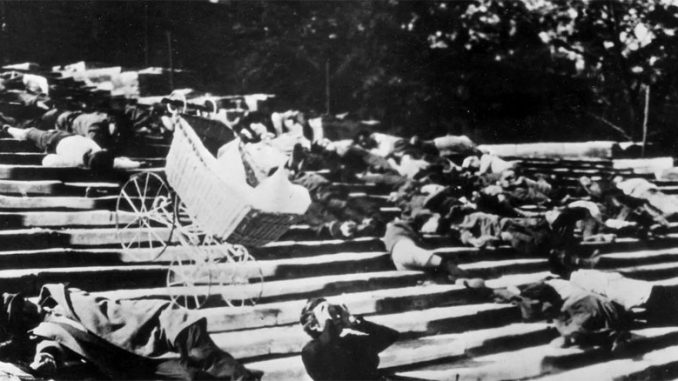 Кадр из фильма “Броненосец Потемкин”