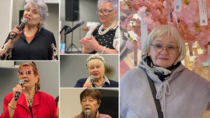 Слева направо по часовой стрелке: Ольга Чумак, Валентина Ткаченко, Клава Конихина, Броня Фишман и Алла Шаповал — яркие голоса сцены Forever Young, которые доказывают: творчество и энергия не знают возраста. Фото: Л. Бел; С Международным женским днём всех женщин! Благодарим Веру Крупейченко — нашего добровольного фотографа Центра Forever Young за помощь, инициативу и за все прекрасные моменты, которые вы сохраняете для нас в своих фотографиях. Фото: В. Крупейченко