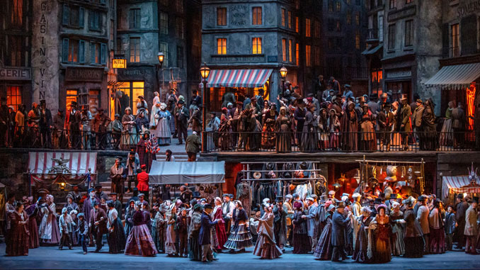 Сцена из спектакля “Богема”. Фото - Эван Зиммерман