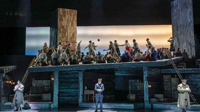 Сцена из спектакля “Ночь молчания”. Фото - Metropolitan Opera