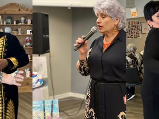 Активный участник Центра Марк Соколовский в образе султана и Людмила Хачатурян в роли его возлюбленной разыграли восточную сцену, подарив зрителям Центра яркое представление. Фото: В. Крупейченко; Ольга Чумак поёт на концерте в Центре Forever Young в Вилинге, увлекая зрителей на танцпол. Фото: Л. Туржель; Израиль Штейнберг — один из самых любимых партнёров в Центре, который не даёт женщинам оставаться в стороне и всегда приглашает на танец. Фото: В. Крупейченко