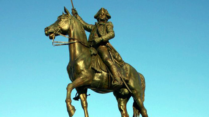 Thaddeus Kosciuszko Memorial, 1904 Скульптор Kasimir Chodzinski Solidarity Drive, Chicago