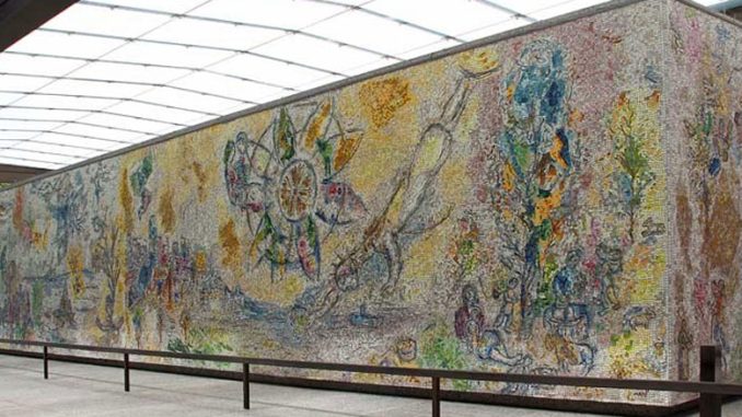 The Four Seasons, 1974. Marc Chagall. 10 South Dearborn Street
