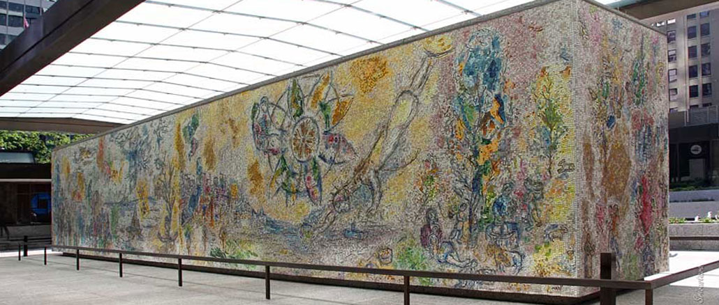 The Four Seasons, 1974. Marc Chagall. 10 South Dearborn Street