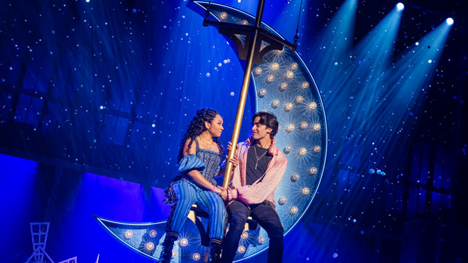 Fabiola Caraballo Quijada and Joseph Torres in the North American Tour of & JULIET - Photo Credit Evan Zimmerman for MurphyMade