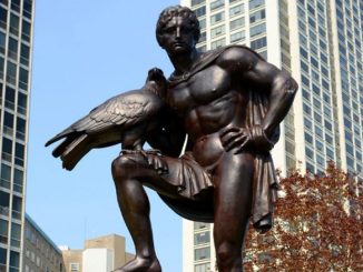 Johann Wolfgang von Goethe Monument, 1913. Скульптор Herman Hahn. Lincoln Park North Sheridan Road at West Diversey Parkway