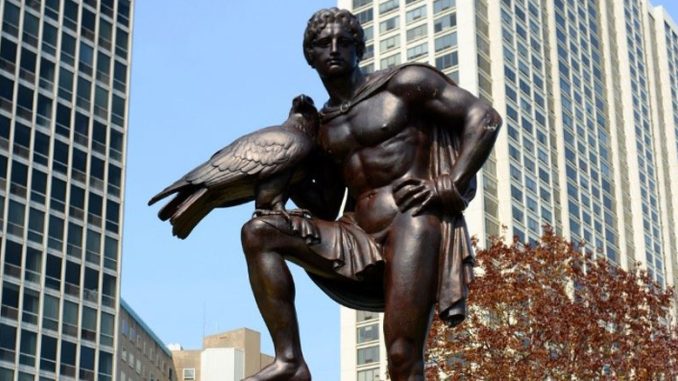 Johann Wolfgang von Goethe Monument, 1913. Скульптор Herman Hahn. Lincoln Park North Sheridan Road at West Diversey Parkway