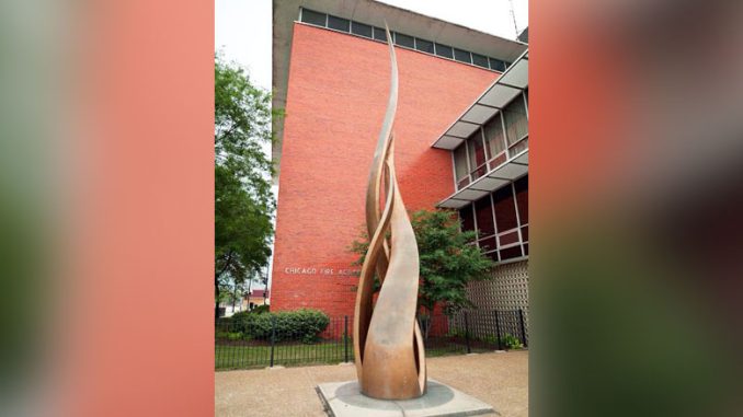 Pillar of Fire (Столб пламени), 1971 Скульптор Egon Weiner Robert J. Quinn Fire Academy 558 West De Koven Street